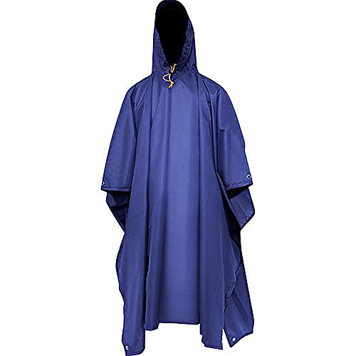 

Women's Men's Rain Poncho Waterproof Hiking Jacket Rain Jacket Outdoor Waterproof Lightweight Windproof Breathable Raincoat Poncho Top Fishing Climbing Camping / Hiking / Caving Black / Quick Dry