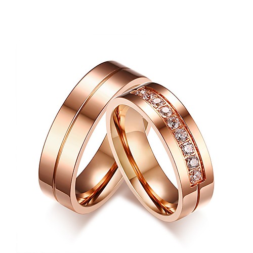 

couple's ring 2pcs silver alloy daily jewelry cute