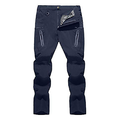 

men's tactical stretch pants quick-dry fishing travel hiking pants navy, 36