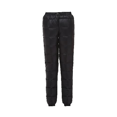 

women's atmosphere outdoors down pants winter windproof waterproof warm trousers (black, x-small)