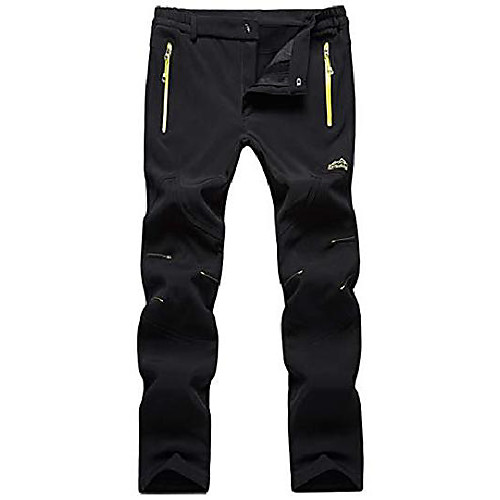 

men's softshell pants trekking pants functional pants winter lined, windproof outdoor pants