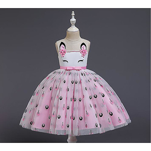 

Princess Cosplay Costume Party Costume Costume Girls' Movie Cosplay Euramerican Yellow Pink Light Blue Dress Christmas Halloween Carnival Polyester / Cotton Polyester