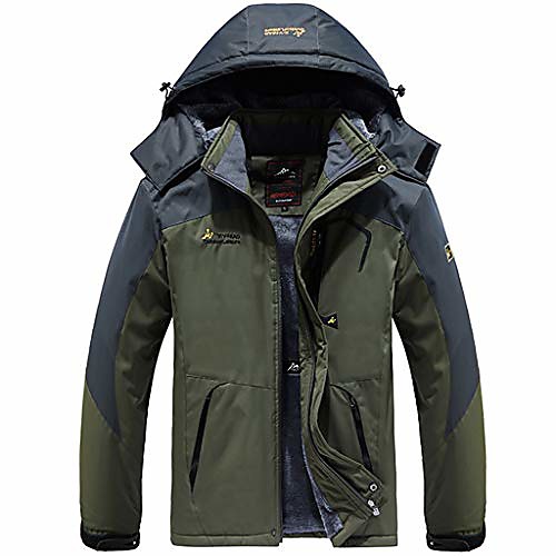 

Men's Hiking Softshell Jacket Hiking Fleece Jacket Winter Outdoor Lightweight Windproof Breathable Quick Dry Jacket Top Fishing Climbing Camping / Hiking / Caving Cai Lan Black Red khaki Army Green