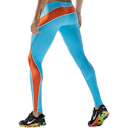 

men's compression pants quick dry sports tights leggings skyblue