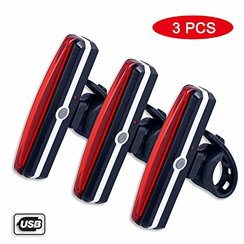 

sport rear bike light - usb rechargeable ultra bright powerful led safety rear light, 6 light mode options, ipx4 waterproof, for helmet / backpack / all bikes -10.17 (size: four)