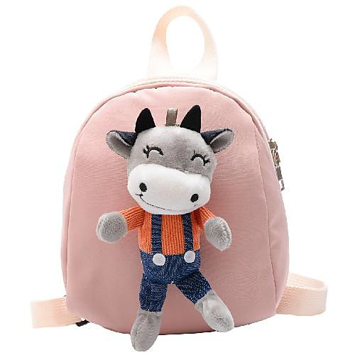 

Boys' Girls' Nylon Mini Backpack Lightweight Zipper Daily Blue Red Yellow Blushing Pink Green