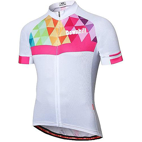 

21Grams Men's Short Sleeve Cycling Jersey White Bike Jersey Mountain Bike MTB Road Bike Cycling Breathable Quick Dry Sports Clothing Apparel / Athletic