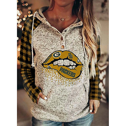 

Women's Plus Size Print Mouth T shirt Large Size Round Neck Long Sleeve Tops Big Size