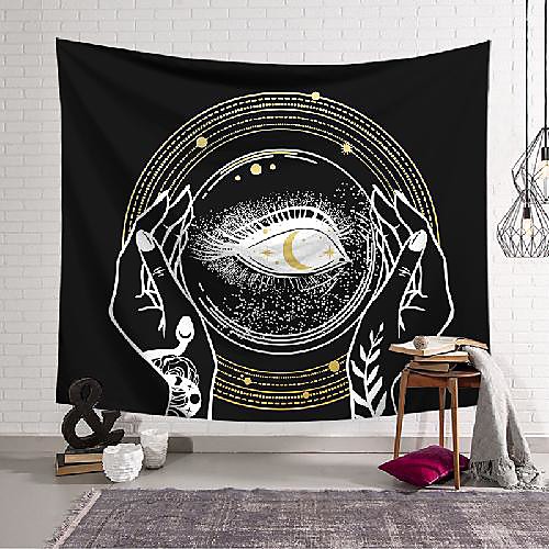 

Tarot Divination Wall Tapestry Art Decor Blanket Curtain Hanging Home Bedroom Living Room Decoration Mysterious Bohemian Holding Eyes Polyester