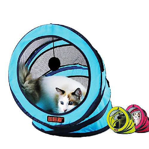 

Collapsible Cat Tunnel Tube Cat 1pc Round Foldable Funny Interactive Textile Gift Pet Toy Pet Play