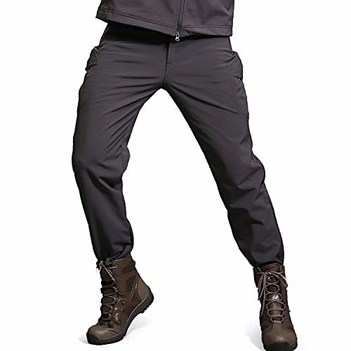 

men's waterproof windproof outdoor trousers hunting walking hiking fleece lined winter pants