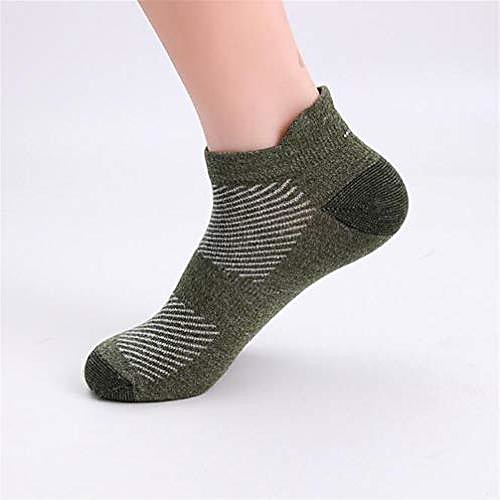 

5 pairs / lot men summer sports socks cotton compression running socks professional running basketball male socks new (color: green)