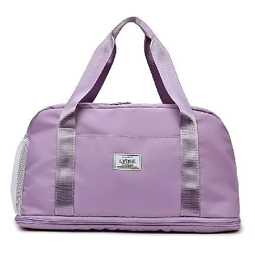 

Women's Large Capacity Waterproof Walking Sports Nylon Travel Bag Gym Bag Zipper Solid Color Practice Outdoor Handbags Black Purple Pink Green