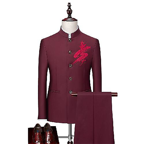 

Tuxedos Standard Fit Shawl Collar Single Breasted One-button / Single Breasted Four-buttons Polyester