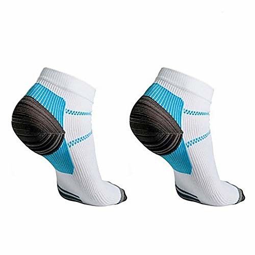 

1 pair plantar fasciitis socks foot care compression men women running socks relieve pain supports heel, arch& ankle (b / w, l / xl) (size: 22x10cm)