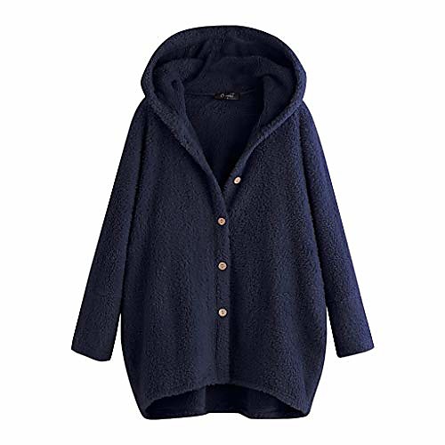 

women cardigan sweater with hood,autumn winter clearance 2020 newest warm comfy soft simple hoodie long sleeve pocket sweatshirt button solid fleece tops coat party daily thanksgiving gift