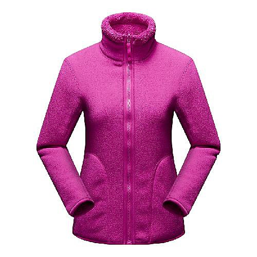 

Women's Hiking Fleece Jacket Winter Outdoor Solid Color Windproof Fleece Lining Warm Soft Winter Fleece Jacket Top Single Slider Traveling Winter Sports Violet Black Red Blushing Pink Green