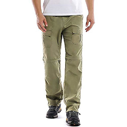 

mens hiking convertible fishing cargo upf lightweight quick dry outdoor work anytime nylon pants 6062,khaki,42