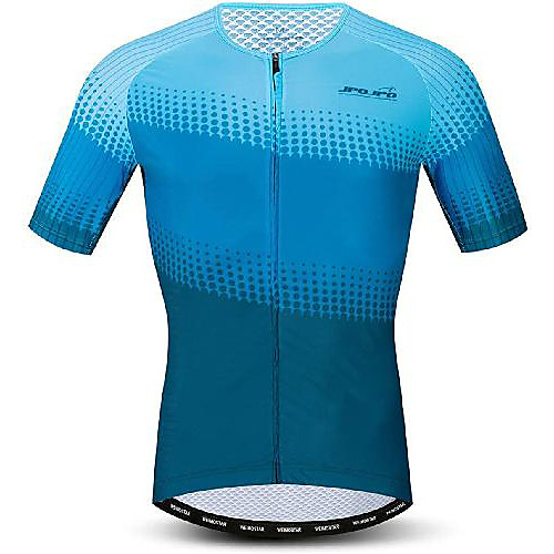 

21Grams Men's Short Sleeve Cycling Jersey Blue Bike Jersey Mountain Bike MTB Road Bike Cycling Breathable Quick Dry Sports Clothing Apparel / Athletic