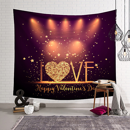 

Valentine's Day Wall Tapestry Art Decor Blanket Curtain Hanging Home Bedroom Living Room Decoration Heart
