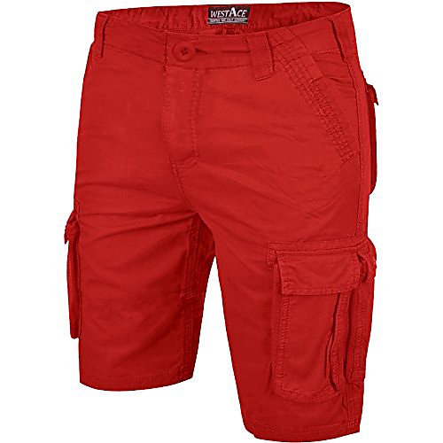

mens slim fit stretch cotton chino shorts (maroon, 44)