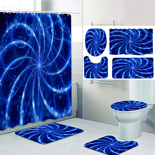 

dream pattern printing bathroom shower curtain leisure toilet four-piece design