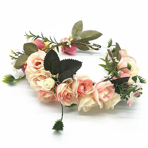 

Retro Vintage Wedding Fabric Headpiece with Floral 1 pc Wedding / Birthday Headpiece