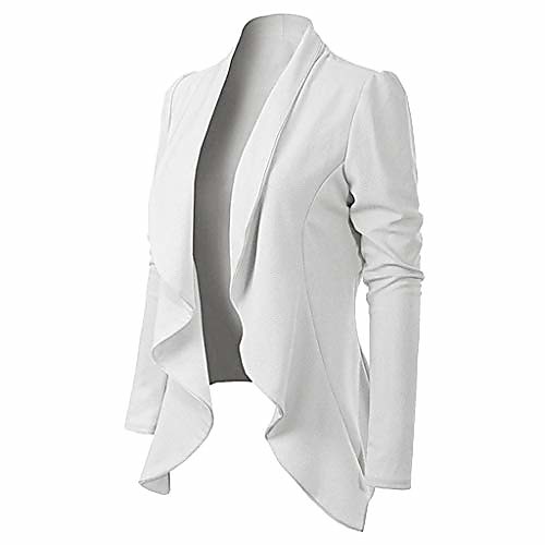 

women's blazer elegant cardigan solid thin top light blazer long sleeve bolero business cardigan casual jacket