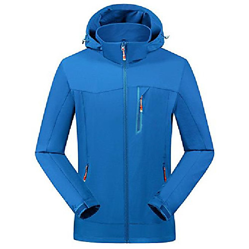 

Women's Men's Hiking 3-in-1 Jackets Winter Outdoor Lightweight Windproof Breathable Quick Dry Winter Jacket Top Fleece Fishing Climbing Camping / Hiking / Caving Light Blue orange White Black Purple