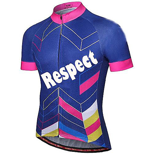 

21Grams Men's Short Sleeve Cycling Jersey Blue Bike Jersey Mountain Bike MTB Road Bike Cycling Breathable Quick Dry Sports Clothing Apparel / Athletic