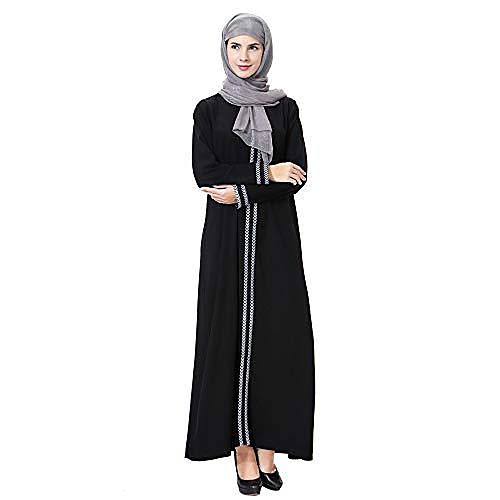 

- ladies lady daily casual muslim soild long sleeves long vintage fasion dresses - muslim solid color womens long robe