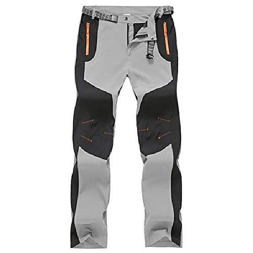 

men's hiking pants, breathable, quick-drying, light, windproof, waterproof, ski pants, light gray 34