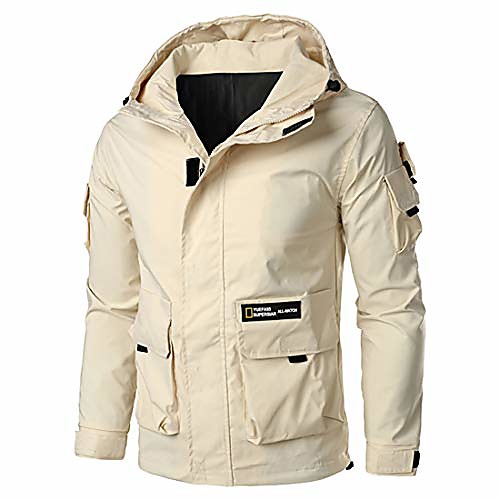 

Men's Hiking Jacket Hiking Windbreaker Outdoor Lightweight Windproof Breathable Quick Dry Jacket Top Fishing Climbing Camping / Hiking / Caving Creamy-white Pink Black Yellow