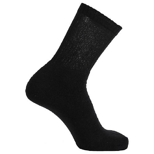 

children's sports socks multi sport crew, 5-pack xl black - black