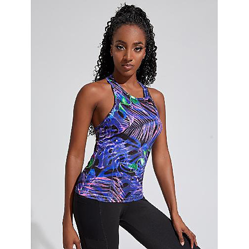 

Women's Sleeveless Running Tank Top Singlet Top Athletic Athleisure Spandex Breathable Soft Sweat Out Yoga Gym Workout Running Training Exercise Sportswear Purple Activewear Stretchy