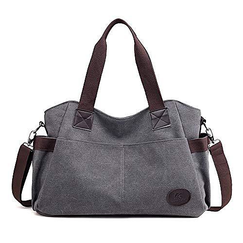 

womens hobos crossbody shopping bags tote bag canvas totes large handbags shoulder double strap grey