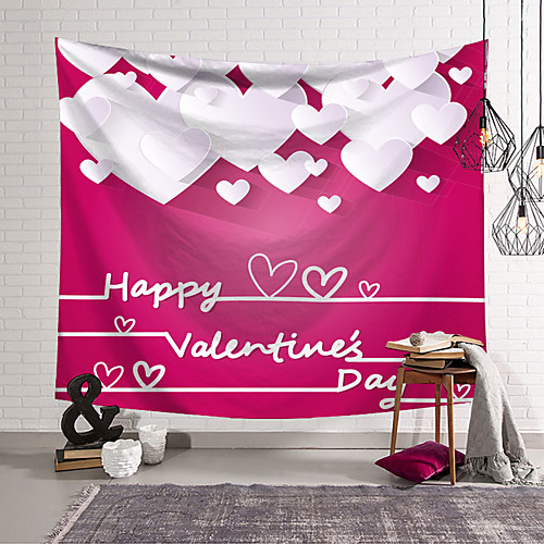 

Valentine's Day Wall Tapestry Art Decor Blanket Curtain Hanging Home Bedroom Living Room Decoration Heart