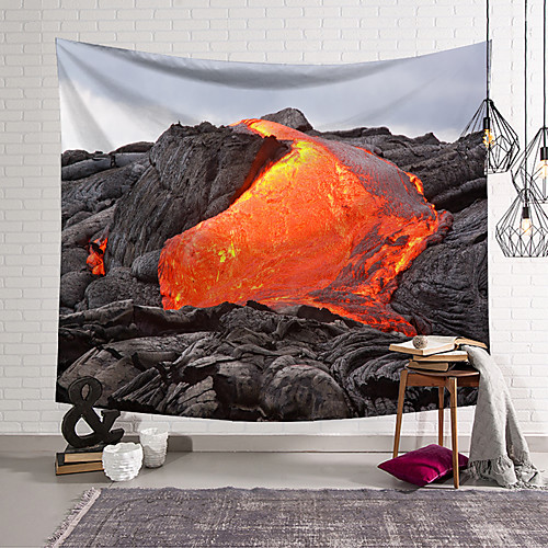 

wall tapestry art decor blanket curtain hanging home bedroom living room decoration lava flowing polyester