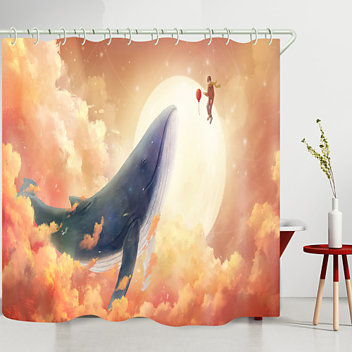 

Shower Curtains & Hooks Modern Polyester New Design