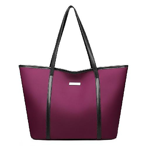 

Women's Bags PU Leather Tote Top Handle Bag Zipper Daily Outdoor Handbags Baguette Bag White Black Blue Purple
