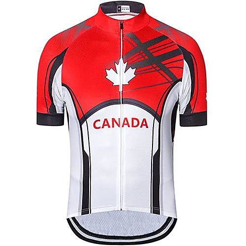 

21Grams Men's Short Sleeve Cycling Jersey Red Bike Jersey Mountain Bike MTB Road Bike Cycling Breathable Quick Dry Sports Clothing Apparel / Athletic