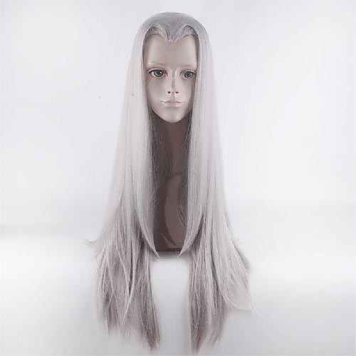 

Cosplay Wig Sephiroth Final Fantasy Straight Middle Part Wig Long Silver Synthetic Hair 40 inch Women's Anime Fashionable Design Cosplay Silver