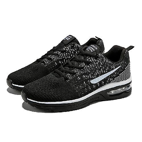 

Men's Trainers Athletic Shoes Daily Walking Shoes Tissage Volant Breathable Non-slipping Wear Proof Black and White Black / Red White Fall