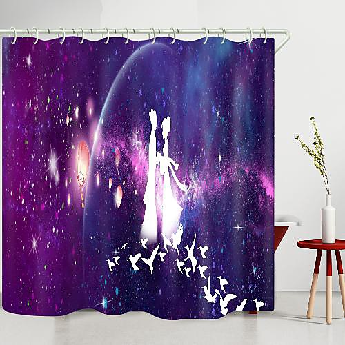 

valentine couple magpie bridge digital printing shower curtain shower curtains hooks modern polyester new design