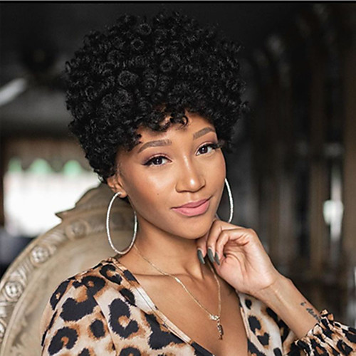 

Ombre Hair Weaves / Hair Bulk Crochet Hair Braids Curly Box Braids Black Multi-color Synthetic Hair Braiding Hair 20pcs