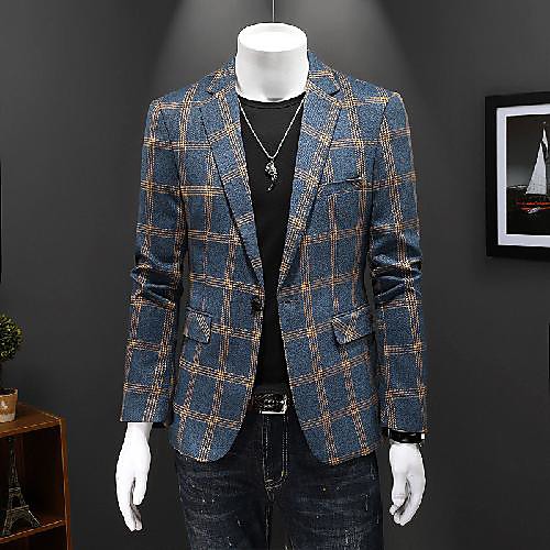 

Jade Striped Tailored Fit Polyester Suit - Notch Single Breasted One-button