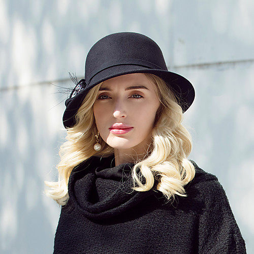 

Headwear Casual / Daily 100% Wool Hats with Crystal 1pc Casual / Daily Wear Headpiece