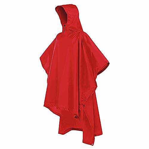 

Women's Men's Rain Poncho Waterproof Hiking Jacket Rain Jacket Outdoor Waterproof Lightweight Windproof Breathable Raincoat Poncho Top Fishing Climbing Camping / Hiking / Caving Navy Wine Red Mei