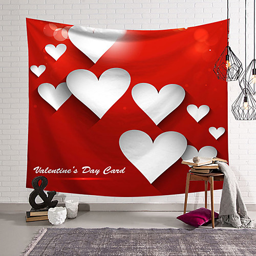 

Valentine's Day Wall Tapestry Art Decor Blanket Curtain Hanging Home Bedroom Living Room Decoration Heart