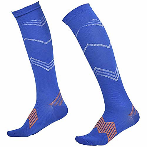 

sport 3 pairs of female compression sleeve socks sport neutral suitable for nurses running compression socks (color: blue, size: s / m)